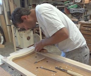 Adam Ross making wood doors